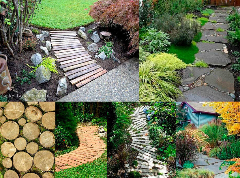 Easy ideas for garden paths