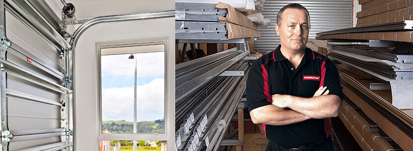 Garage door components and technician