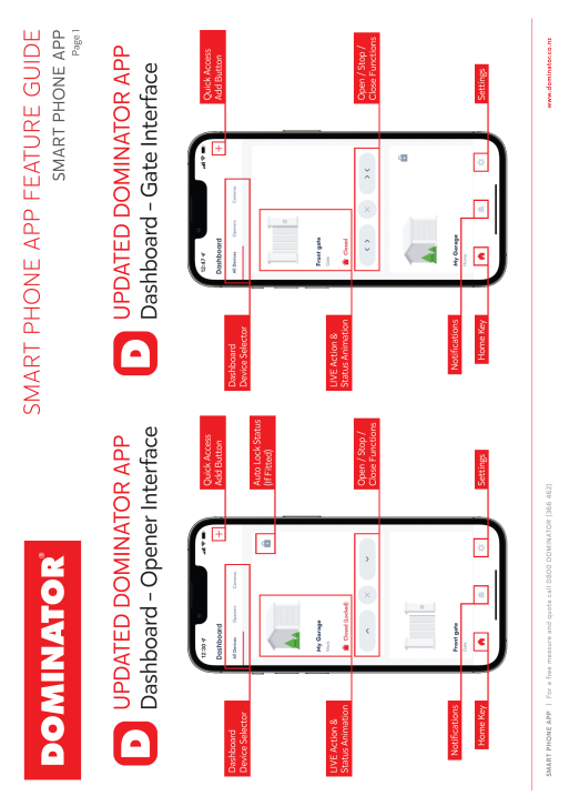 Download the Dominator NEW APP Feature Instructions